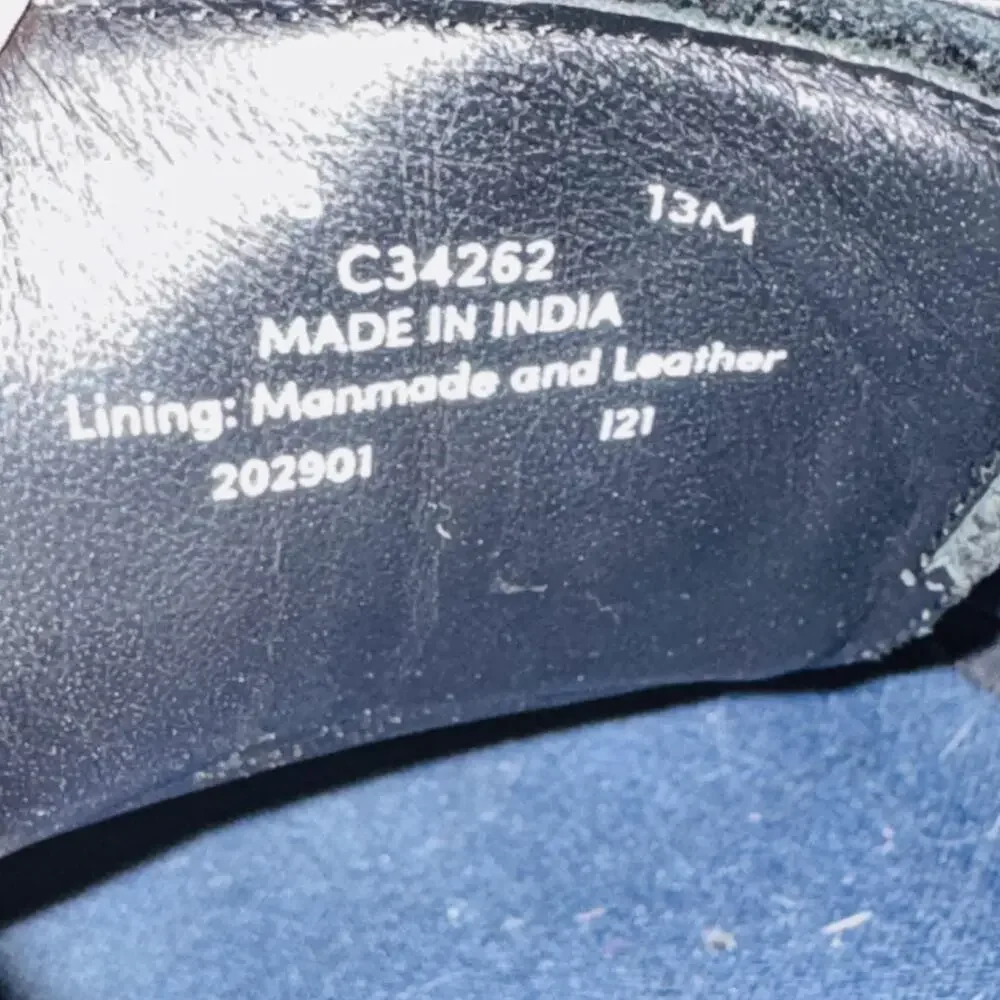 Cole Haan Shoes Mens 13 Black Leather Grand Wingtip Oxford Dress Brogue